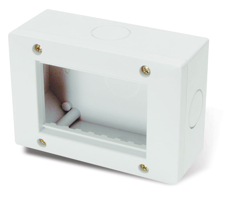 (OFERTA HASTA 31/12/2024) CAJA EXT SIGLO XXII 4 MOD IP40 C/TORN Y TARUGO  BLANCO