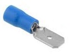 TERMINAL PREAISL  B19  PALA MACHO 6.3MM AZUL  140971     B19