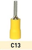 TERMINAL PREAISL  C13  PIN 10 MM AMARILLO  165085     C13 