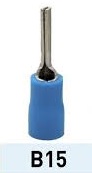 TERMINAL PREAISL  B15  PIN  9.9MM AZUL  165171     B15 