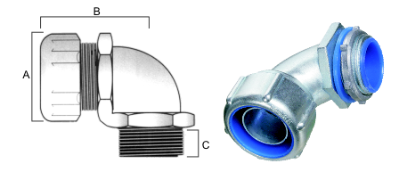 CONECTOR 90º MACHO   1"  RG (BSP)