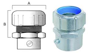 FD21ESR     CONECTOR HEMBRA P/CAÑO 5/8" RE P/FLEX 1/2" RG SIN ROSCA