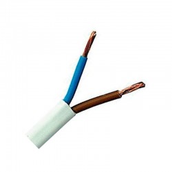 CABLE PVC PARALELO 2X  1MM2 PLASTIX X BLANCO X MT