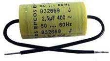 CAPACITOR   2.5uF 400VCA MKP "SIEMENS"