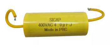 CAPACITOR   4uF    400VCA MKP "SIEMENS"