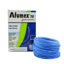 CABLE FLEX AFUMEX 750     1X  2.5MM2 CELESTE X MT