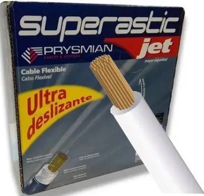 CABLE CU/PVC FLEX 1X  1MM2 BLANCO SUPERASTIC ECOPLUS (PRECIO POR METRO - VENTA POR ROLLO DE 100M)