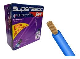 CABLE CU/PVC FLEX 1X  2.5MM2 CELESTE SUPERASTIC ECOPLUS (PRECIO POR METRO - VENTA POR ROLLO DE 100M)