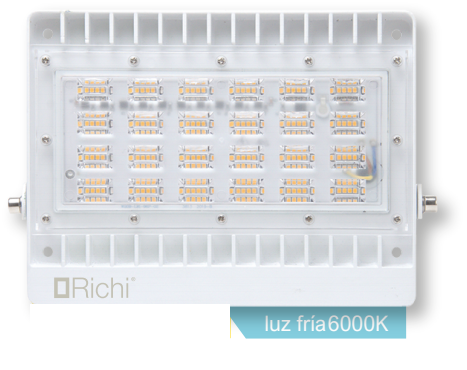 PROYECTOR LED FLOODLIGHT 100W LUZ DIA/FRIA  6000K  12000LM  50.000HS  IP65