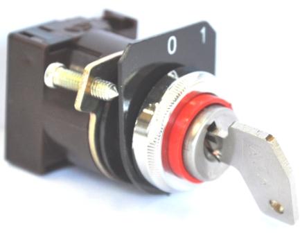 SELECTOR CERRADURA 5100 ROJO (0-1) S/RETORNO