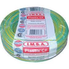 CABLE CU/PVC FLEX 1X  1.5MM2 PLASTIX CF VERDE/AMARILLO X MT