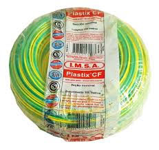 CABLE CU/PVC FLEX 1X 10MM2 PLASTIX CF VERDE/AMARILLO X MT