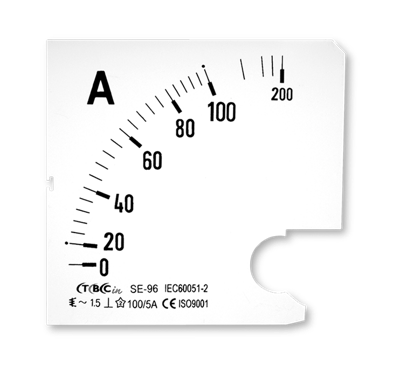 ESCALA P/AMPERIMETRO (SE-96A) 60A /5