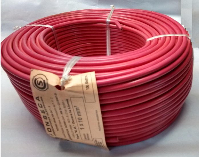 CABLE CU/PVC FLEX  1X 10MM2 ROJO