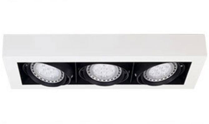 PLAFON LED 3X 15W AR 111 MOVIL SPACE     BLANCO