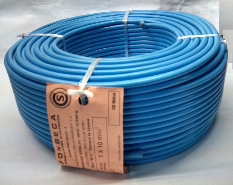 CABLE CU/PVC FLEX  1X 35MM2 CELESTE