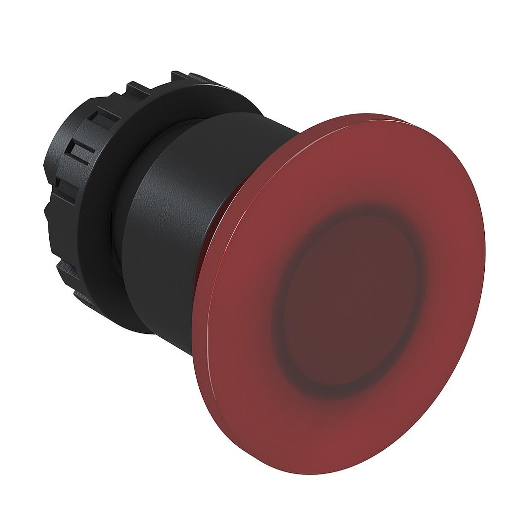 BCI1 ROJO PULSADOR HONGO 40mm LUMINOSO IP66