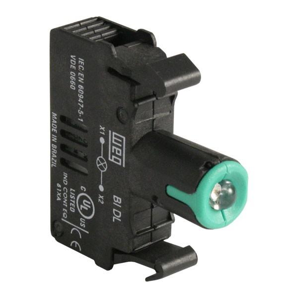 CSW-BIDL2-E26 VERDE BLOQUE ILUM C/LED INTEGRADO 24VCA/CC