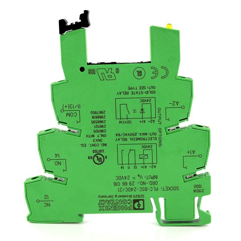 BORNE DE BASE PLC 6.2mm CONEX TORN 24VCC (BASE SOLA)