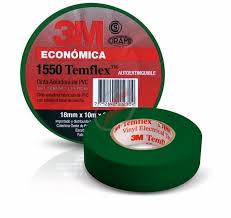 CINTA AISL PVC TEMFLEX 165 19MM X 18M VERDE (EX 1550 - 45820)