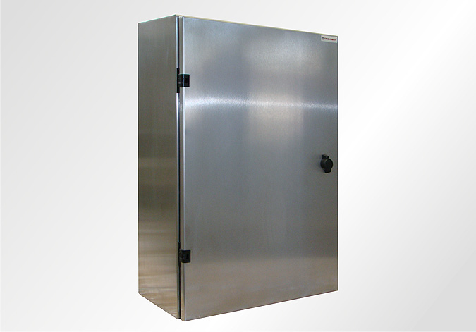 GABINETE AC INOX 450X600X225mm AISI304 BAND GALV