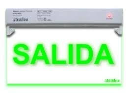 (CONSULTAR) SEÑALIZ. LED PERMANENTE SIMPLE FAZ  "SALIDA"   AUTONOM. 3hs. BATERIA Ni-Cd. 220V 50/60Hz