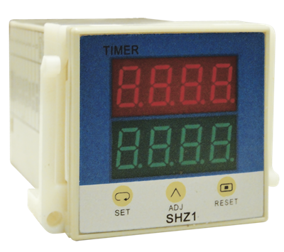 TIMER ELECTRONICO 2 DISPLAY 220VCA 2 INV ZOC PF083A-E 8P    SHZ1-A