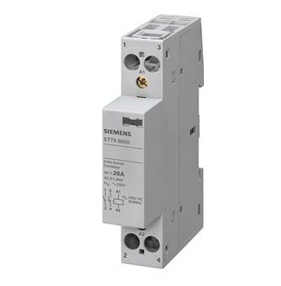 CONTACTOR MODULAR P/DIN 2NA BOB 220VCA AC-3: 1.3KW AC-1:20A SIN PERILLA