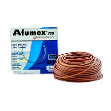 CABLE FLEX AFUMEX 750     1X  4MM2 MARRON X MT