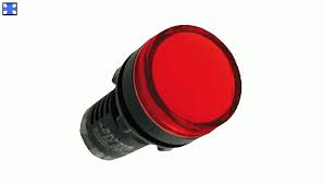 SLN-22 ROJO NEON 110V OJO DE BUEY D22mm C/DIF