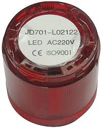 BALIZA ELEM LUMIN 18LEDS INTERMIT ROJO 220VCA