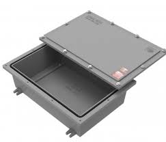 (PEDIR PRECIO) CAJA Ex"e" de ALUMINIO PARA BORNES Y CONEXIONES de 265 x 215 x 142 mm INT. CIEGA