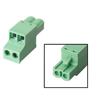 (CONSULTAR) CONECTOR HEMBRA 2 POLOS DC  5.08MM X UNIDAD