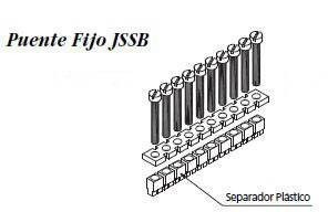 PUENTE FIJO 2 ELEM P/BKF 6mm2 TRANSVERSAL GRIS