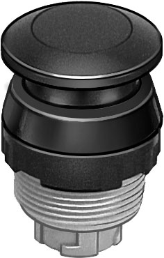 PULSADOR SALIENTE P-30-SW / IP40 / DIAMETRO PARA MONTAJE 30,5MM / NEGRO