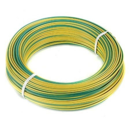 CABLE CU/PVC FLEX  1X  2.5MM2 VE/AM X MT FRACCIONADO   VERDE/AMARILLO