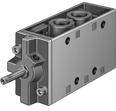 VALVULA / 5/2 MONO / ROSCA G1/2 / PILOTO INT. / NUCLEO P/BOBINA MAGN. F / CAUDAL NOM. 3700L/MIN / ASIENTO / MUELLE MEC.