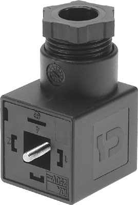 CONECTOR ZOCALO MSSD-N / FORMATO A - SEGUN DIN 43650 - 3 CONTAC. / PROTEC. IP65 / P/ BOBINA MD