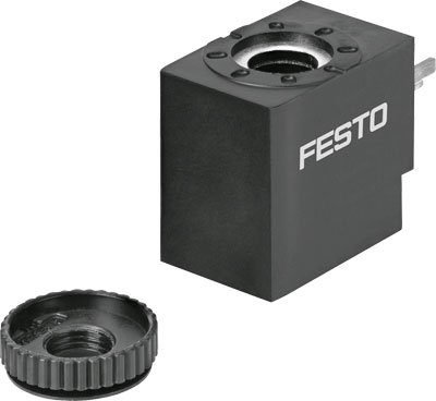 BOBINA / TENSION 24VDC: 2,6 W / EN 175301-803 - FORMA C / IP65 / P/ VALVULA VUVS 1/8 - CONECTOR MSSD-EB(151687)