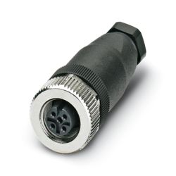 CONECTOR P/SENSORES/ACTUADORES HEMBRA RECTO 5 POLOS M12 CODIFICADO A CONEX TORNILLO