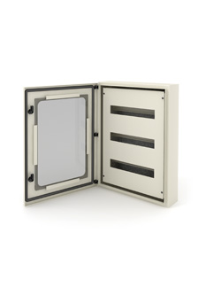 GABINETE EST C/CONTRAF CAL 600X750X100   P/ 40/48 TERMOMAG. BIP C/VISOR VIDRIO TEMPLADO 3 FILAS