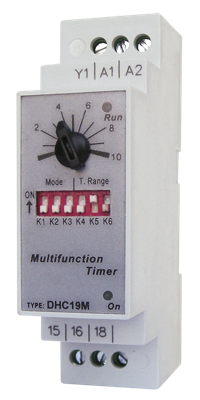 TEMPORIZADOR MULTITENSION P/RIEL DIN