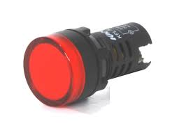 OJO DE BUEY C/LED 12VCA 12VCC ROJO   KPL-R  DIAM. 22