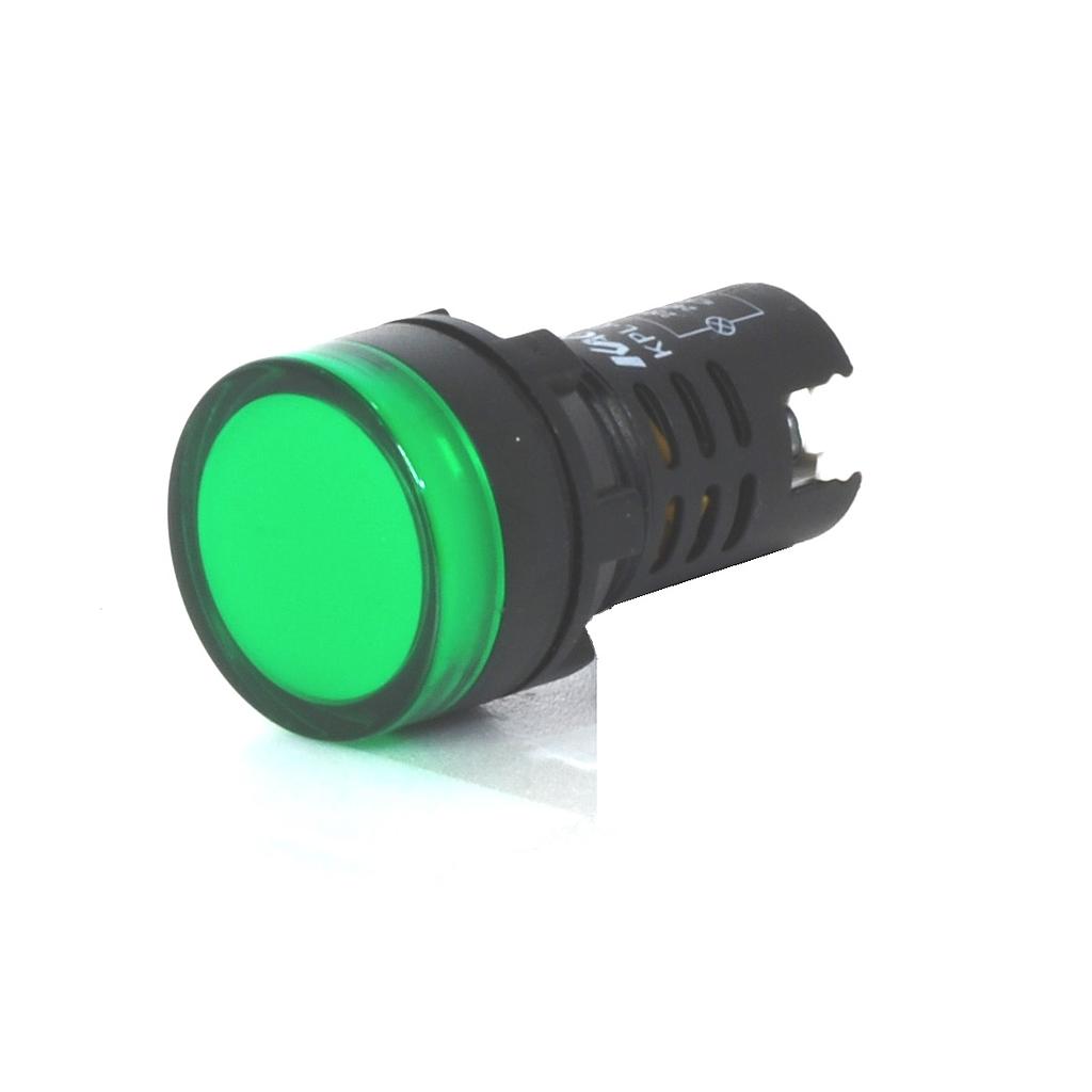 OJO DE BUEY C/LED 110VCA VERDE   KPL-V