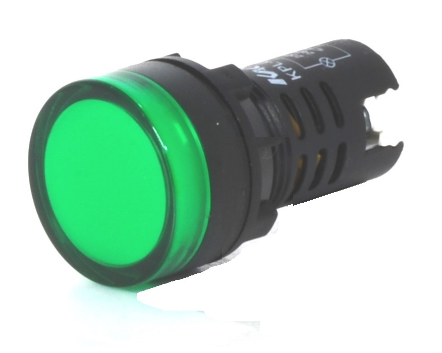 OJO DE BUEY C/LED 220VCA VERDE   KPL-V