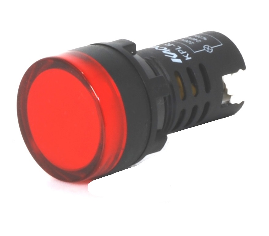 OJO DE BUEY C/LED 220VCA ROJO   KPL-R  DIAM. 22