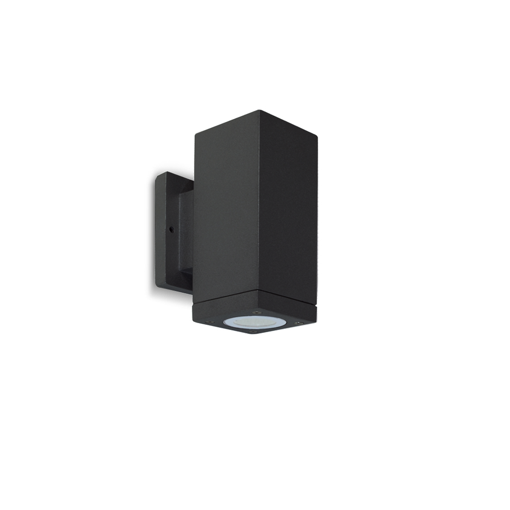 APLIQUE UNIDIRECC CUADR ALUM PAR16 1X50W NEGRO