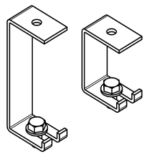 KIT SOPORTE DE HIERRO P/ CIELO RASO. TORNILLOS M8 x2 UNID. MODELOS PERMITIDOS FEB.