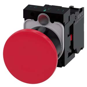 PULSADOR HONGO ACT Ø40MM PLAST COMPLETO 1NC IP69K ROJO PULSAR-TIRAR (*EP)