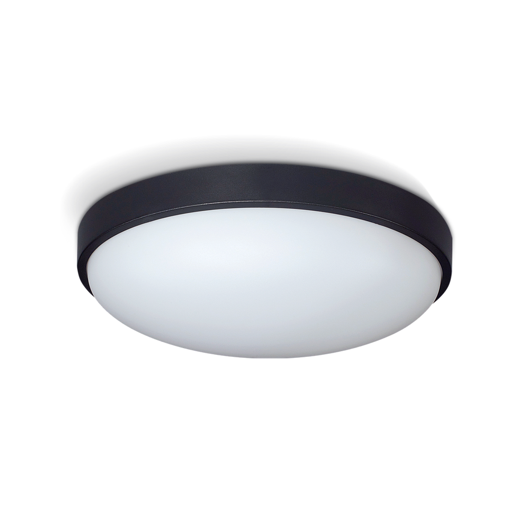 (CONSULTAR) TORTUGA LED ELIPTICA 15W 4000K LUZ NEUTRA 285x165mm NEGRO